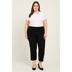 NWT Isaac Mizrahi Live Women’s Black Slim Stretch Pants 12P with Ankle Zippers